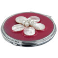 Heart Shape Small Magnifing Make up Cosmetic Mirror